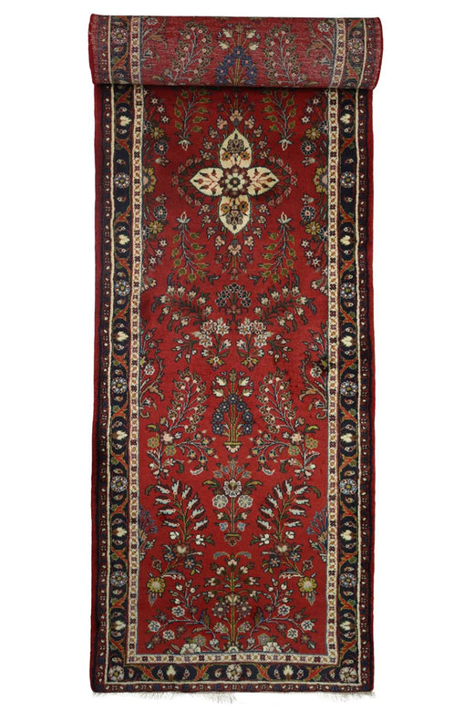 Persian Hallway Runner - Botanical Design - 3.1 x 0.85 m