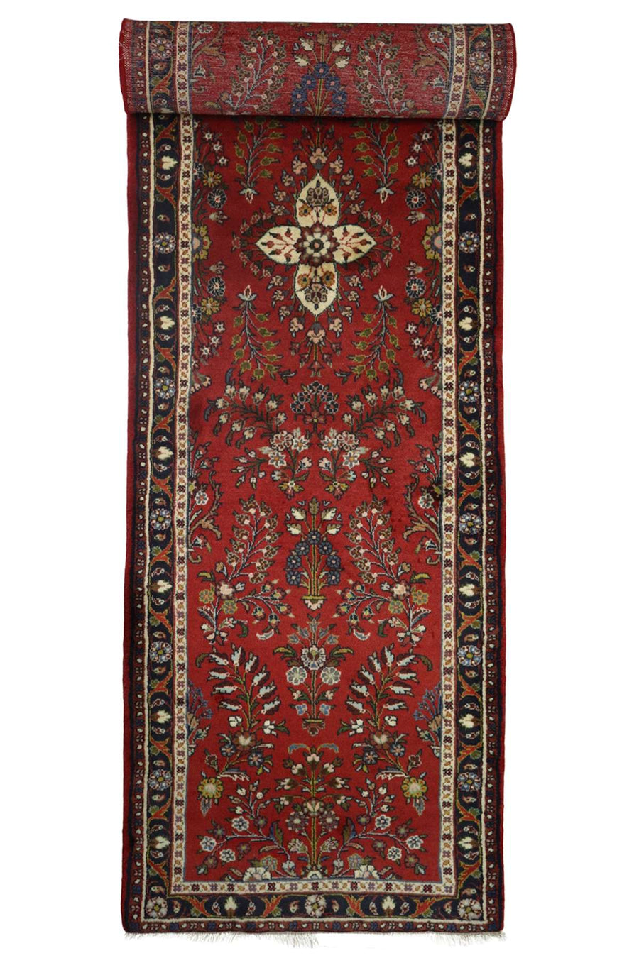Persian Hallway Runner - Botanical Design - 3.1 x 0.85 m