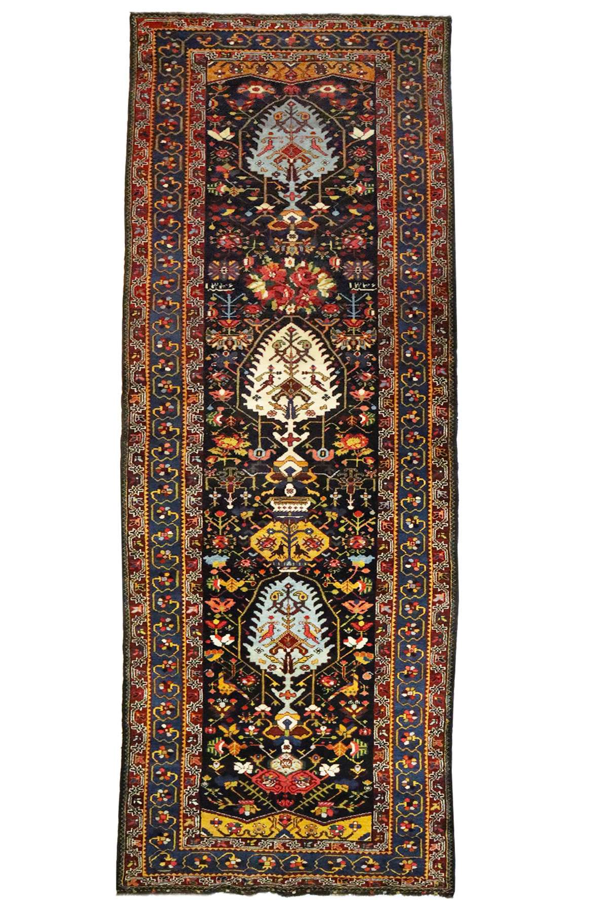 Antique Bakhtiari - Hallway Runner - 3.47 x 1.08 m