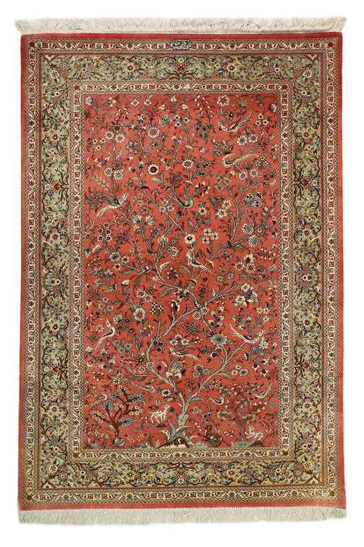 Persian Qum Rug - Luxurious Silk Rug - 1.5 x 1 m