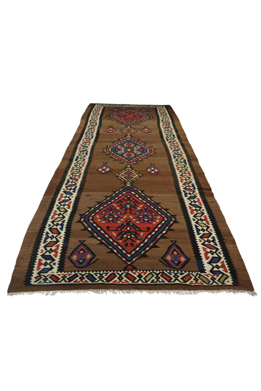 Bakhtiari Kilim Rug - Collectible Tribal Art - 3.4 x 1.35 m