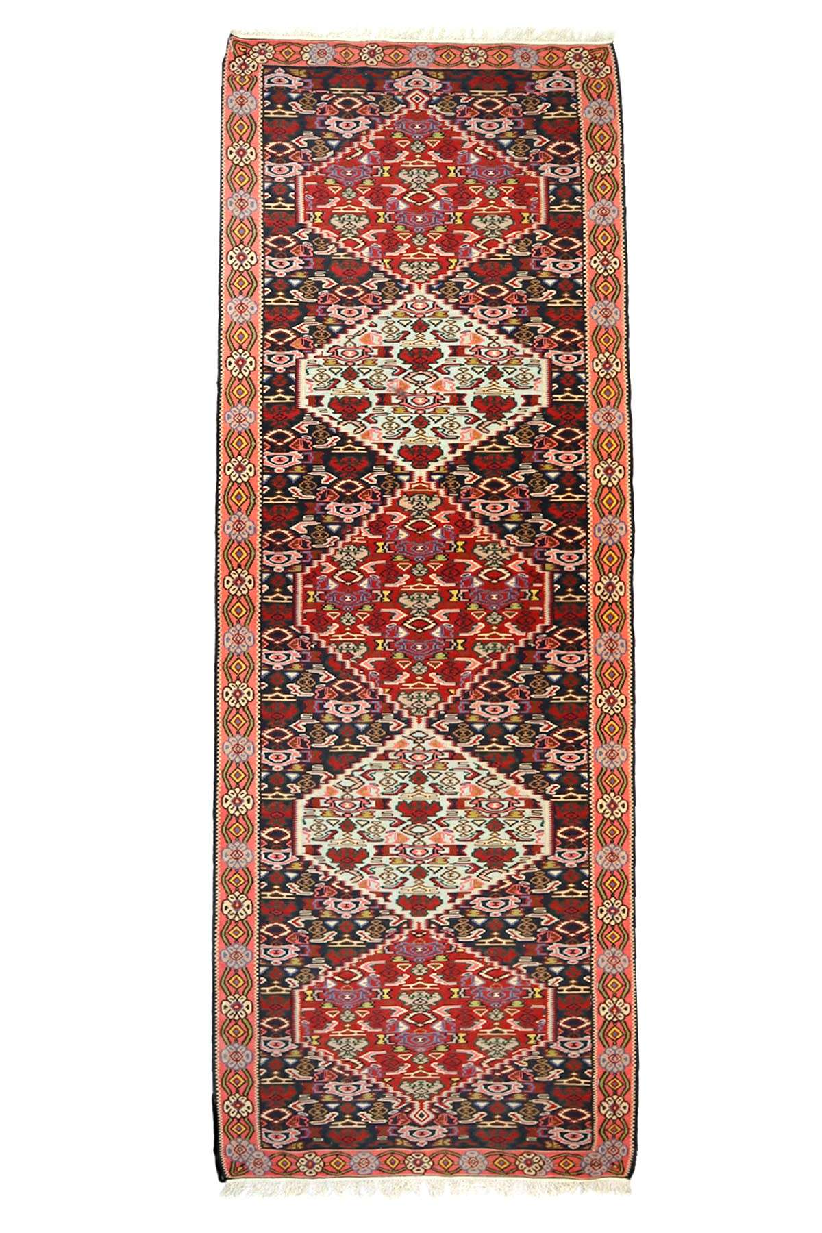 Kurdish Hallway Runner - Handmade Wool - 2.8 x 0.83 m