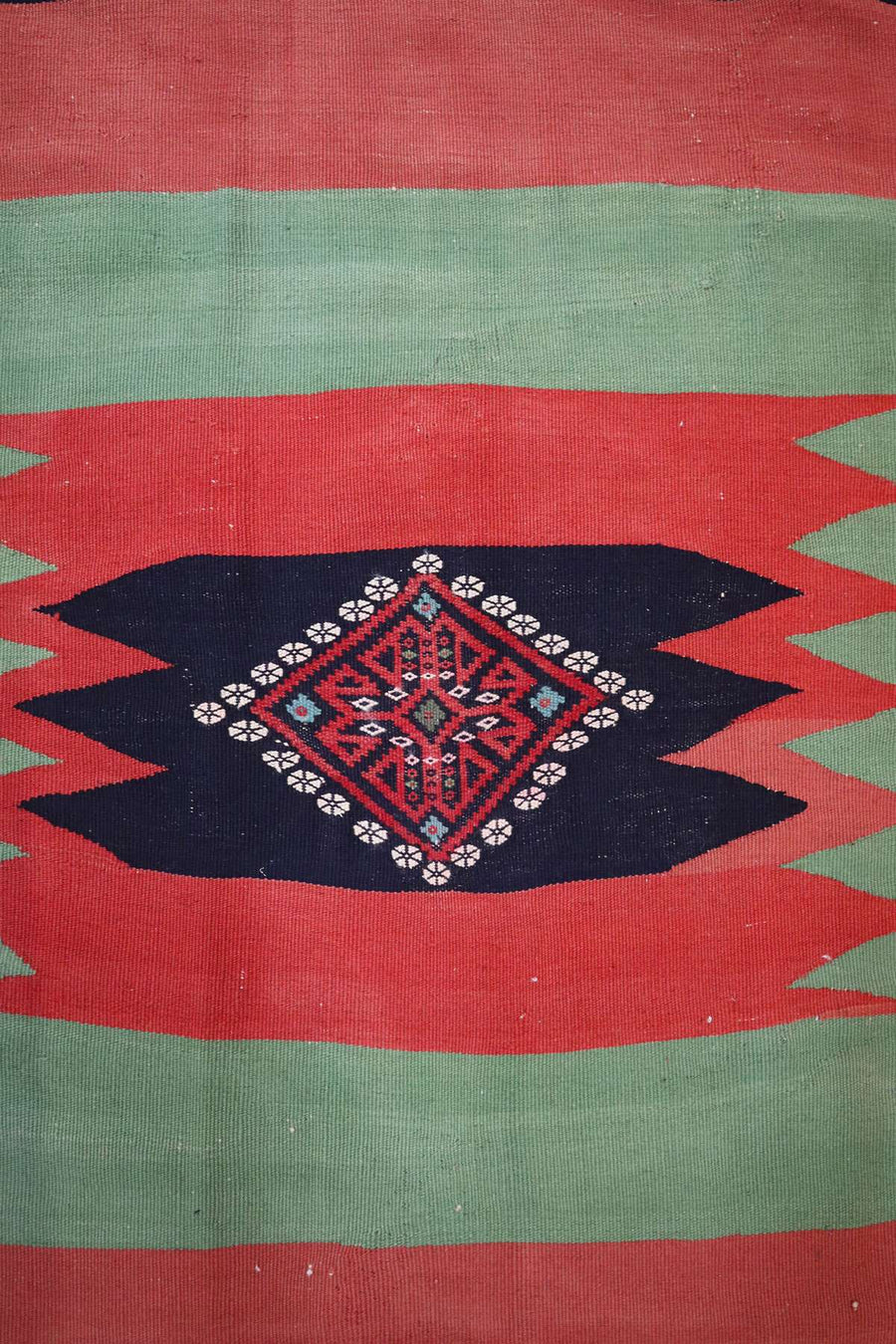 Vintage Afshar Sofreh - Persian Flat-Weave Rug - 1.4 x 1.31 m