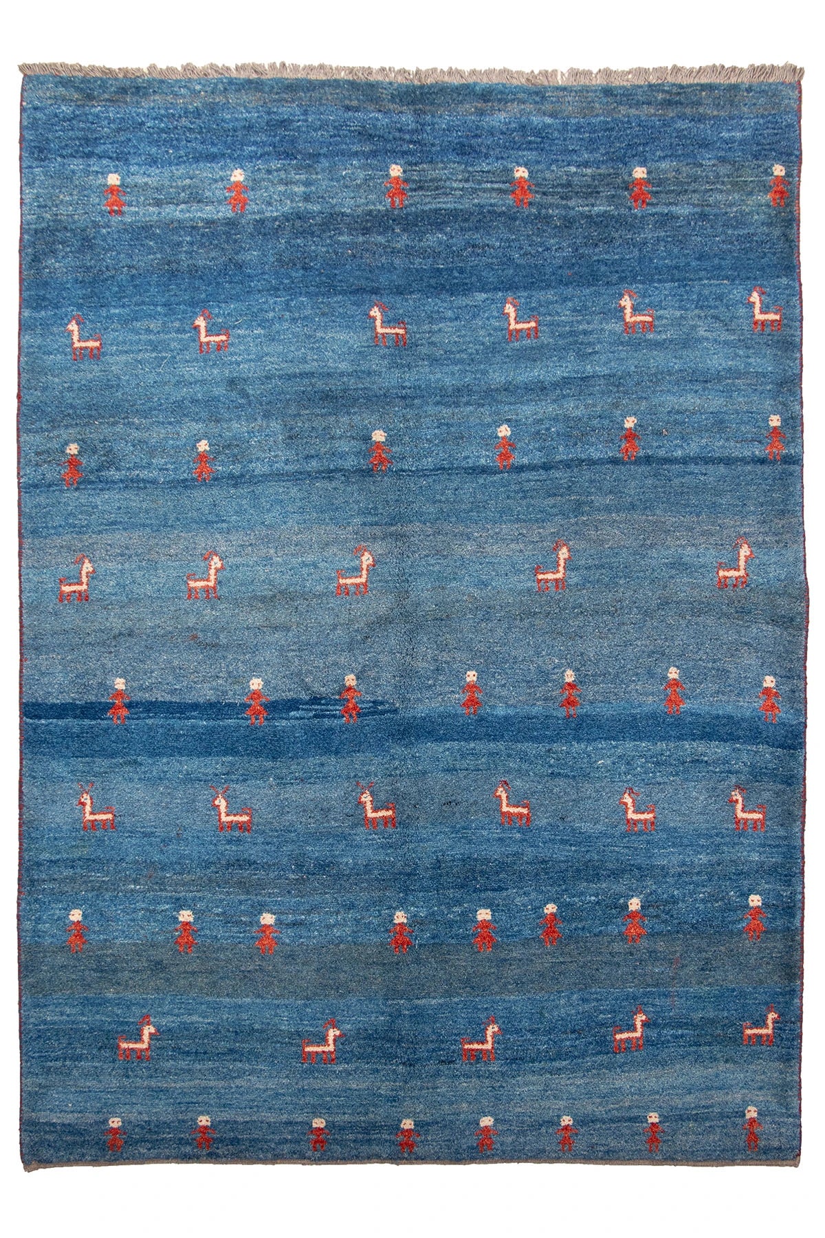 Pictorial Gabbeh Wool Rug - 2.15 x 3 m