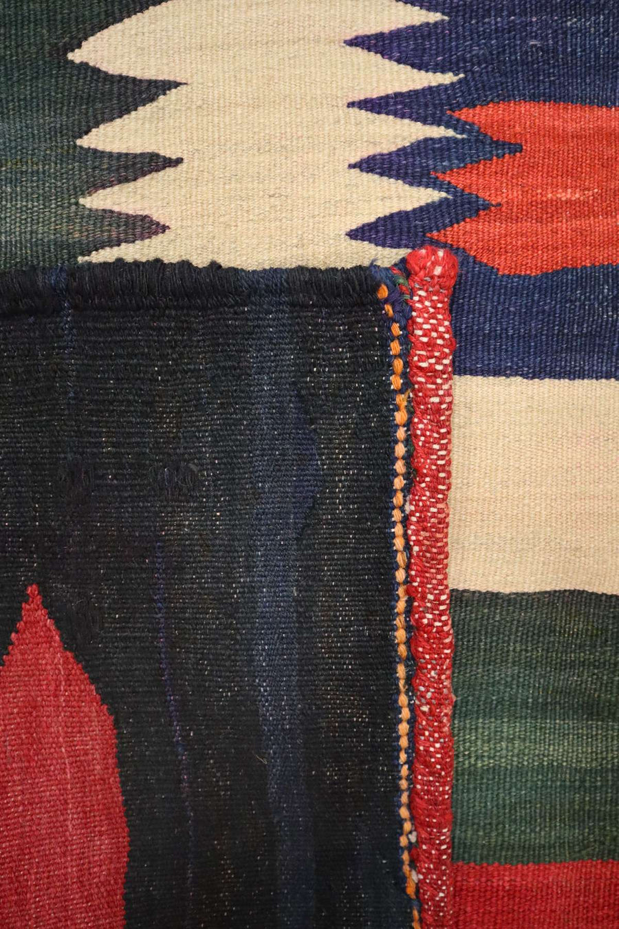 Collectible Afshar Sofreh - Persian Flat-Weave Rug - 1.1 x 1.1 m