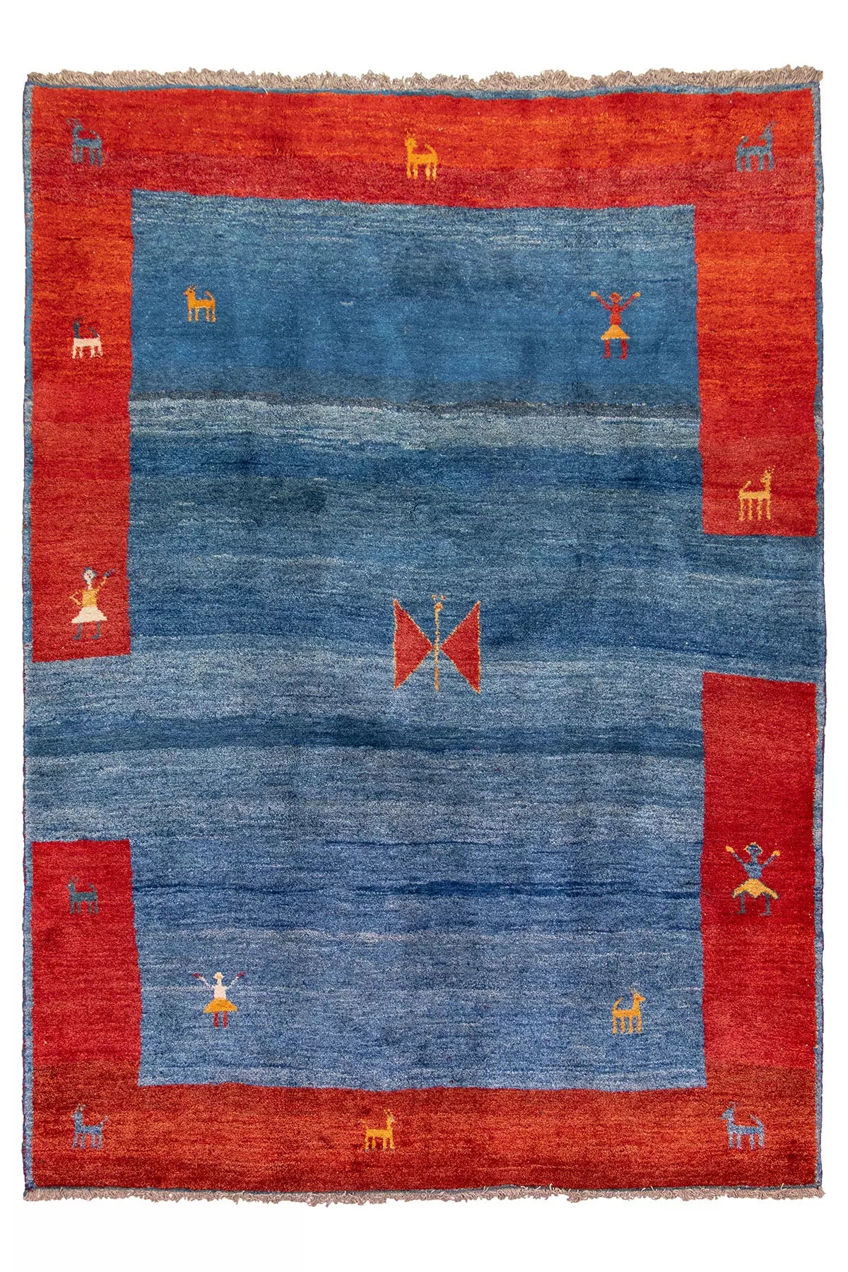 Persian Gabbeh Rug Butterfly Design - 2.8 x 2.1 m