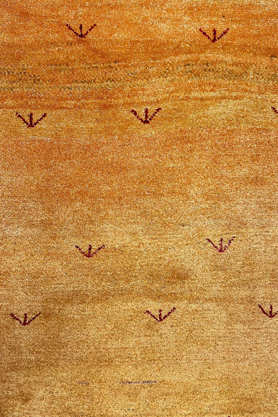 Persian Gabbeh Runner Bird Footprints - 2.75 x 0.75 m