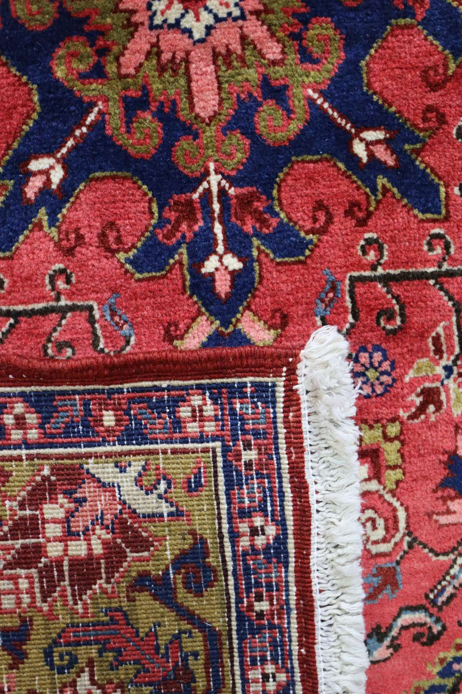 Persian Tribal Rug - Mustard & Coral Tones - 2 x 1.5 m