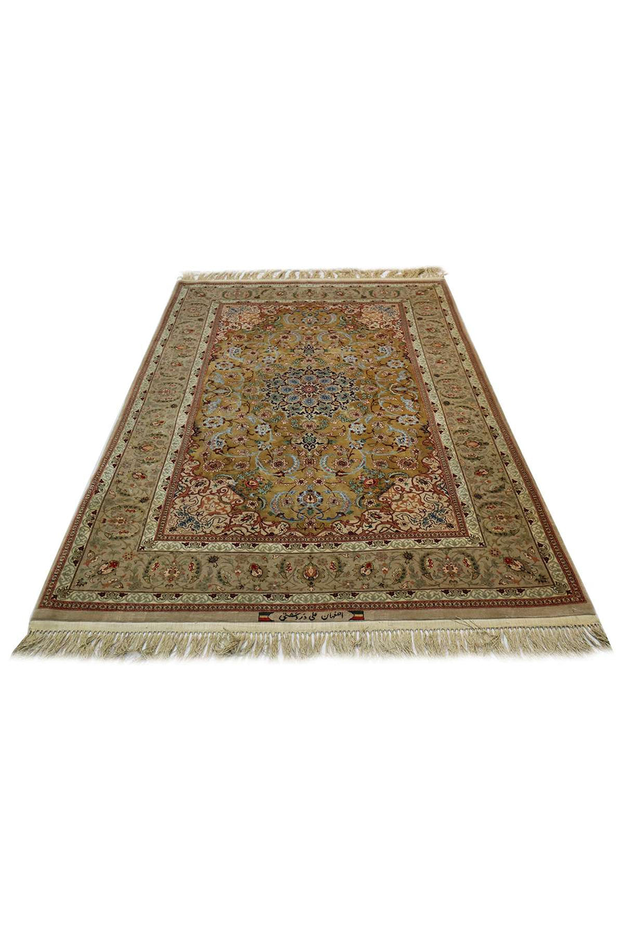 Persian Isfahan Rug - Luxurious Silk Rug - 1.9 x 1.27 m