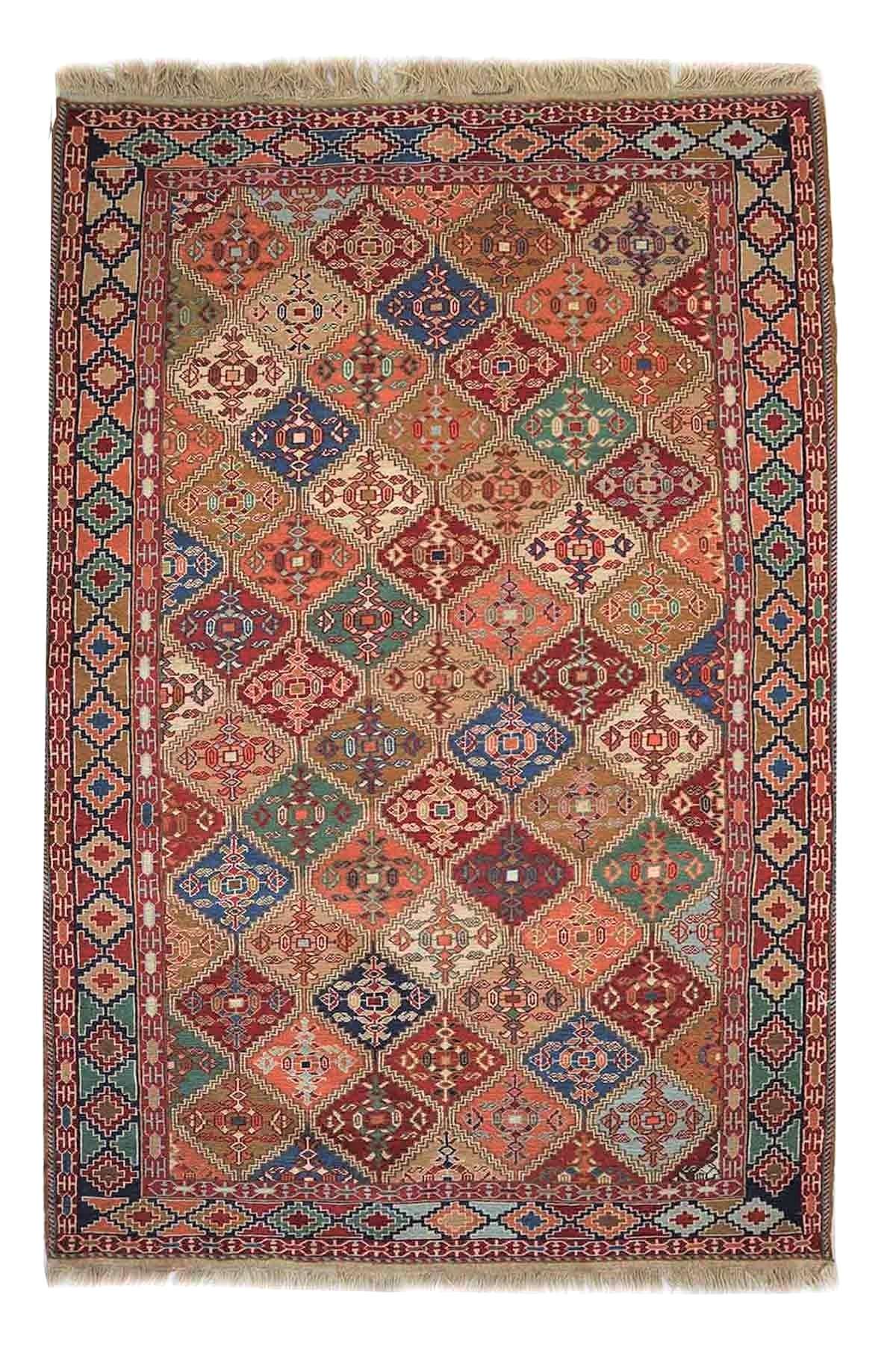 Azerbaijan Sumac Kilim - 1.96 x 1.25 m
