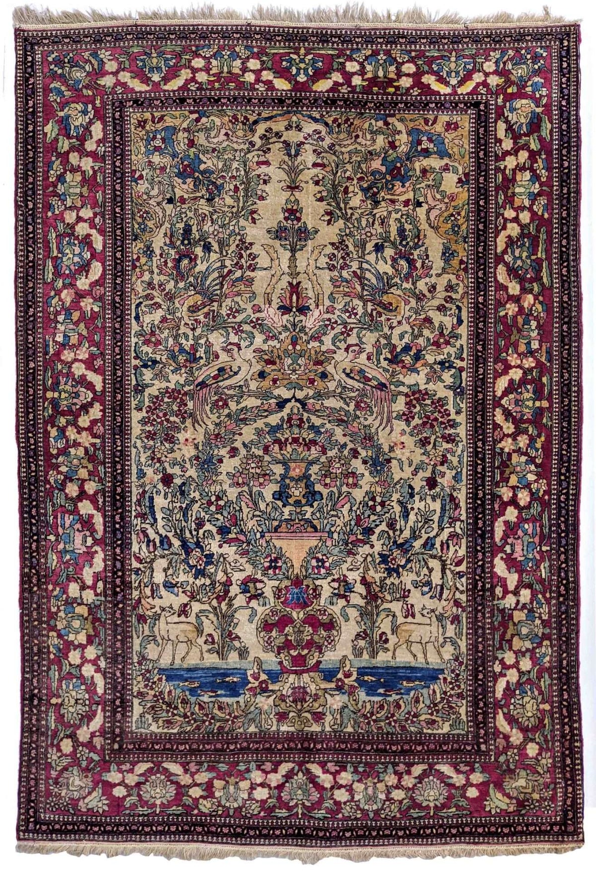 Antique Persian Isfahan Rug