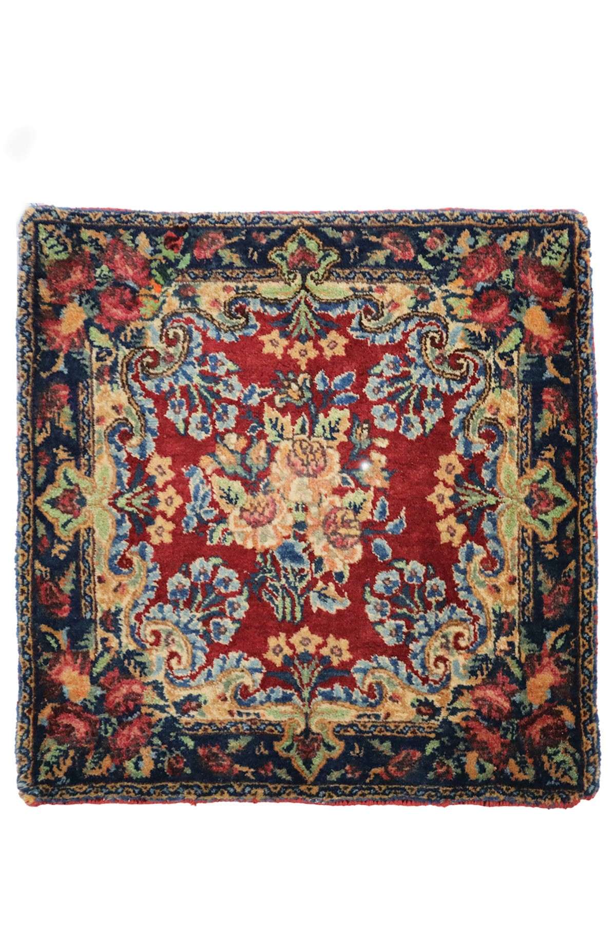 Antique Kerman Pushti - 0.5 x 0.5 m