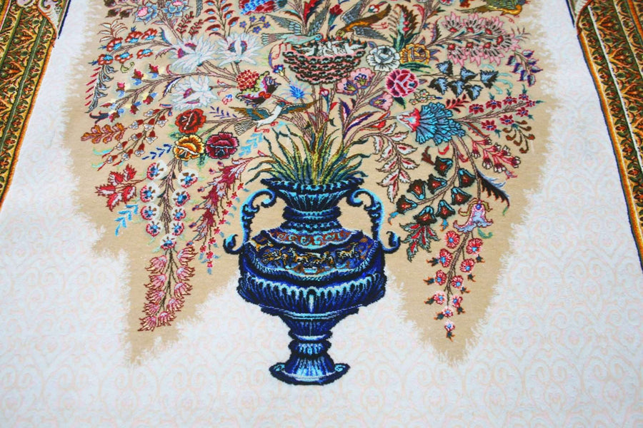 Masterpiece Tabriz Silk Rug