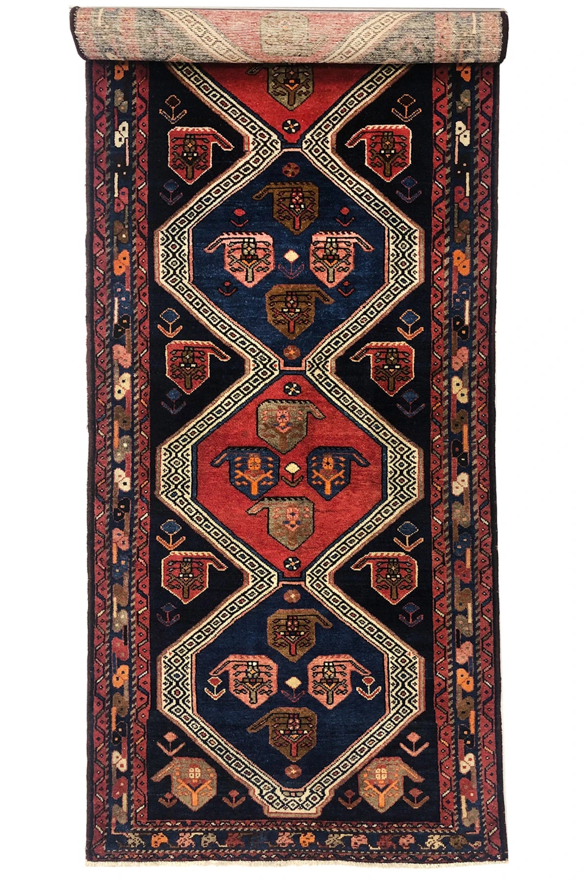 Semi-Antique Azerbaijan Runner - 2.95 × 1 m
