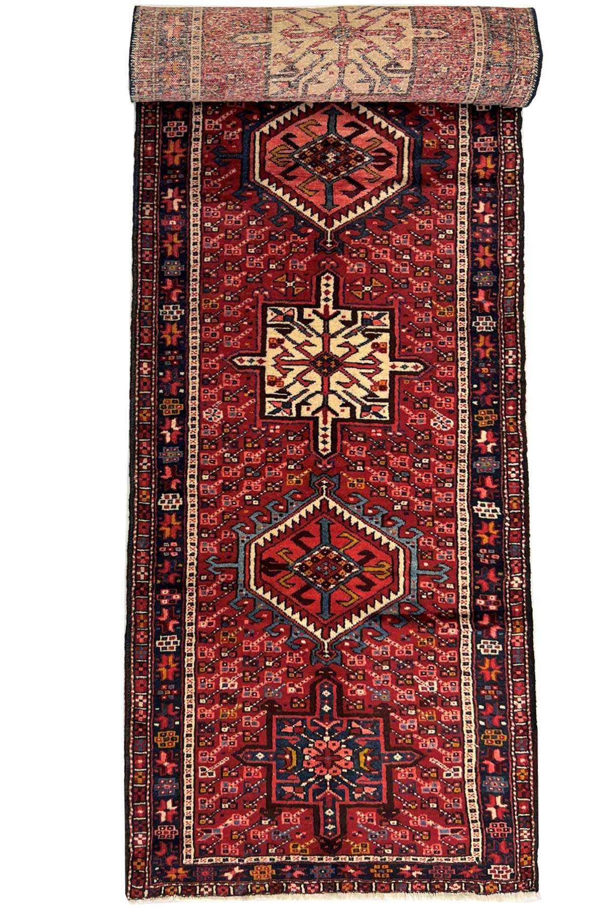Vintage Azerbaijan Runner - 3.5 x 0.9 m