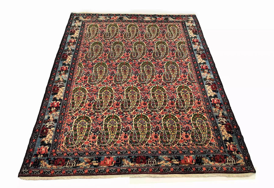 Antique Persian Boteh Rug - 2.12 × 1.45 m