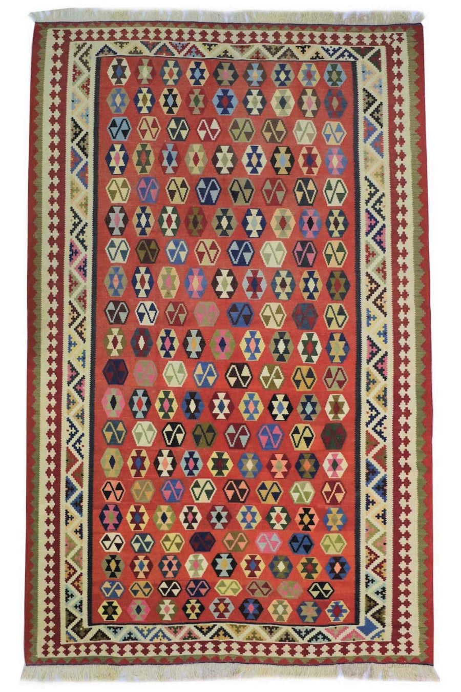 Traditional Shiraz Kilim Rug - 3 x 1.8 m