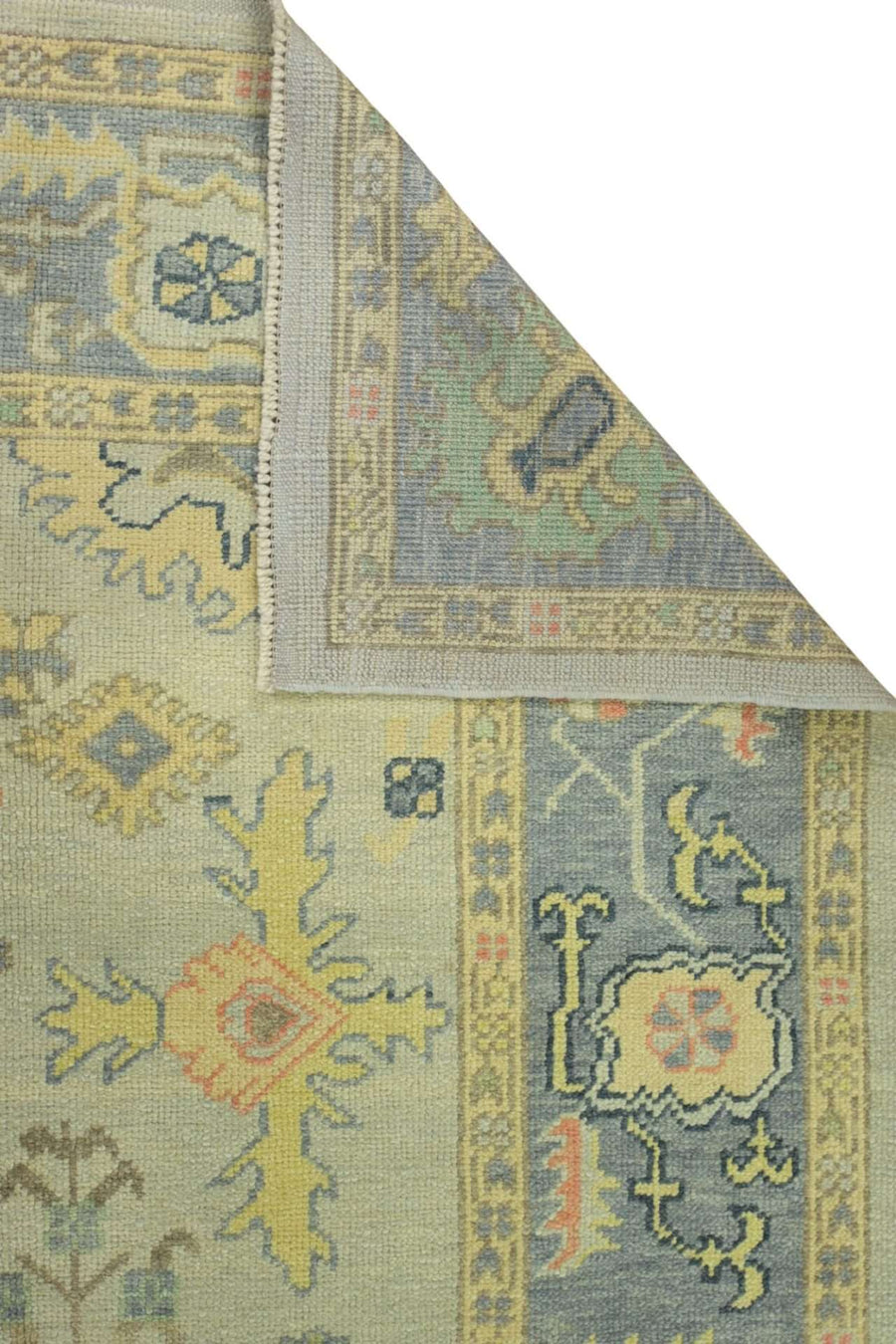 Turkish Oushak Handmade Rug - 2.84 x 2.05 m