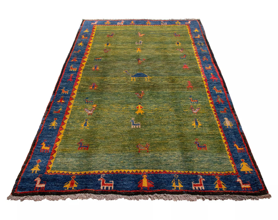Pictorial Gabbeh Rug - 2.9 x 1.9 m
