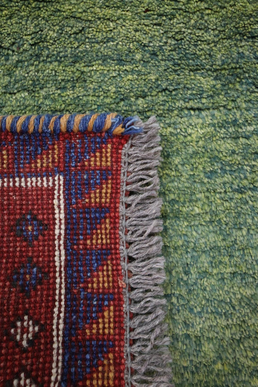Gabbeh Runner Green Tones - 2.8 x 0.95 m