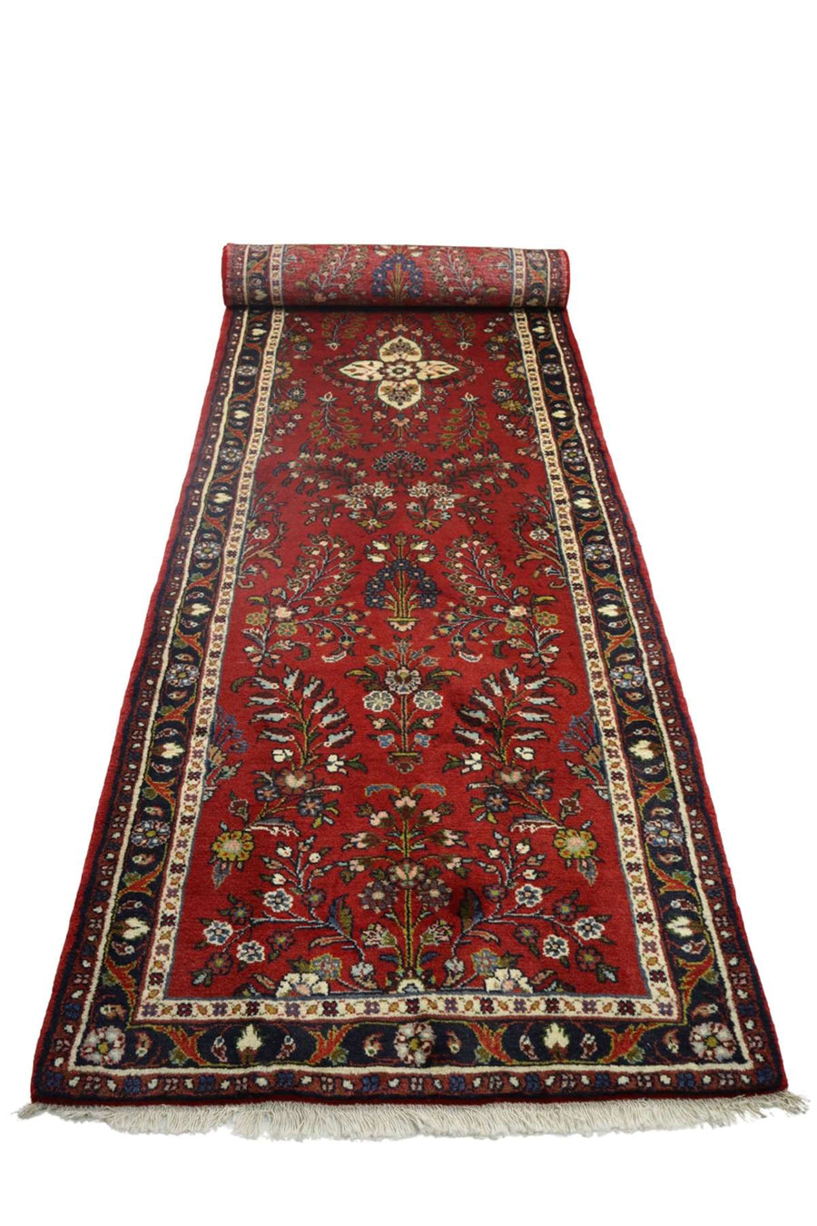 Persian Hallway Runner - Botanical Design - 3.1 x 0.85 m