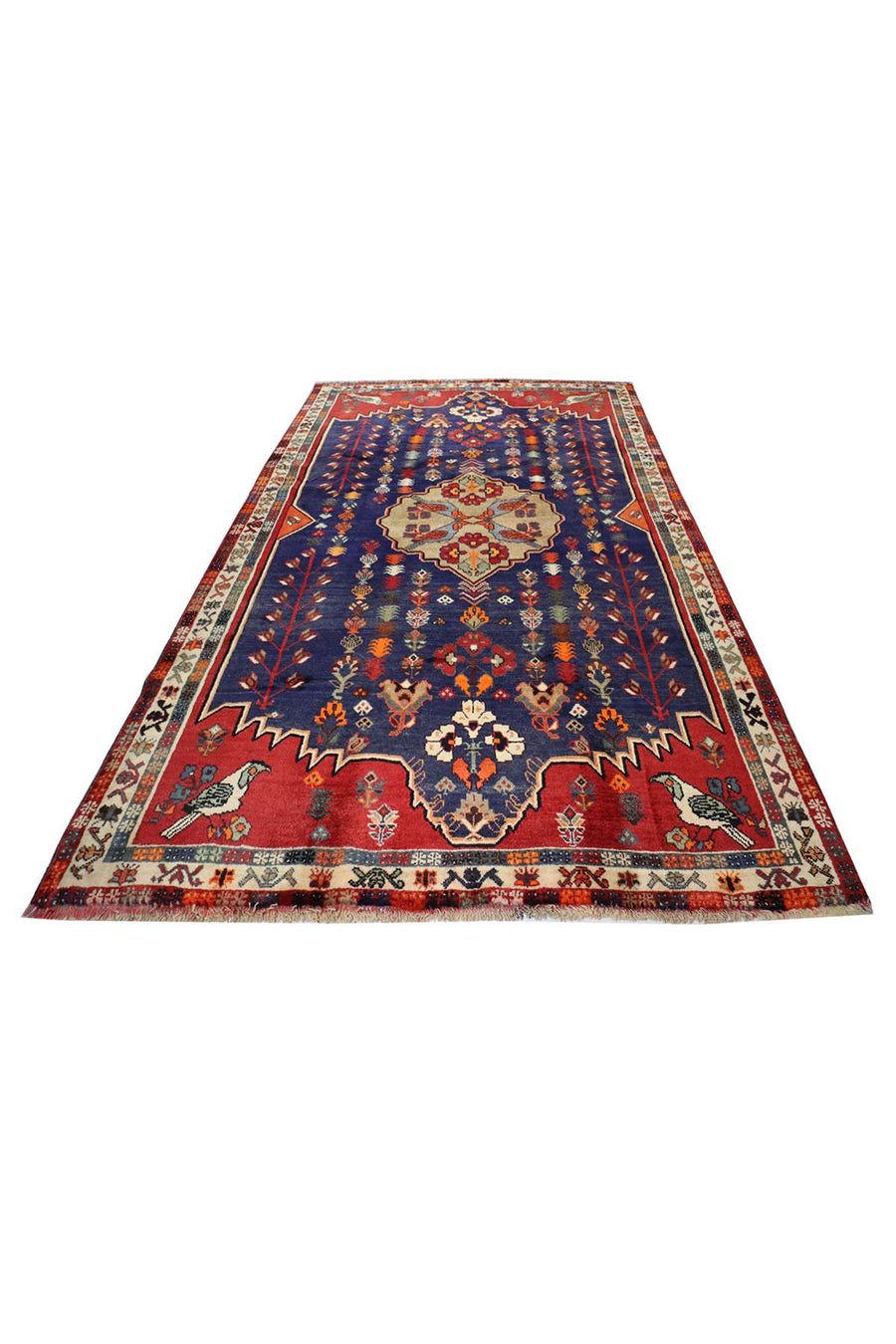Persian Tribal Rug - Navy Blue Field - 2.6 x 1.7 m