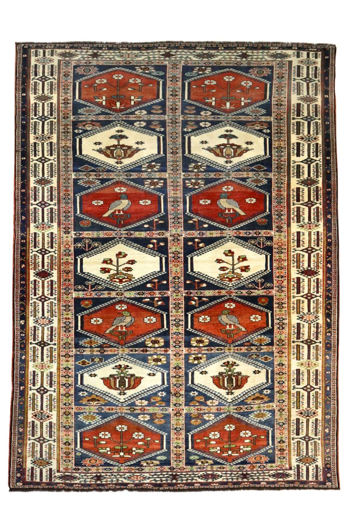 Shiraz Rug - Unique Tribal Bird Rug - 2.2 x 3.1 m