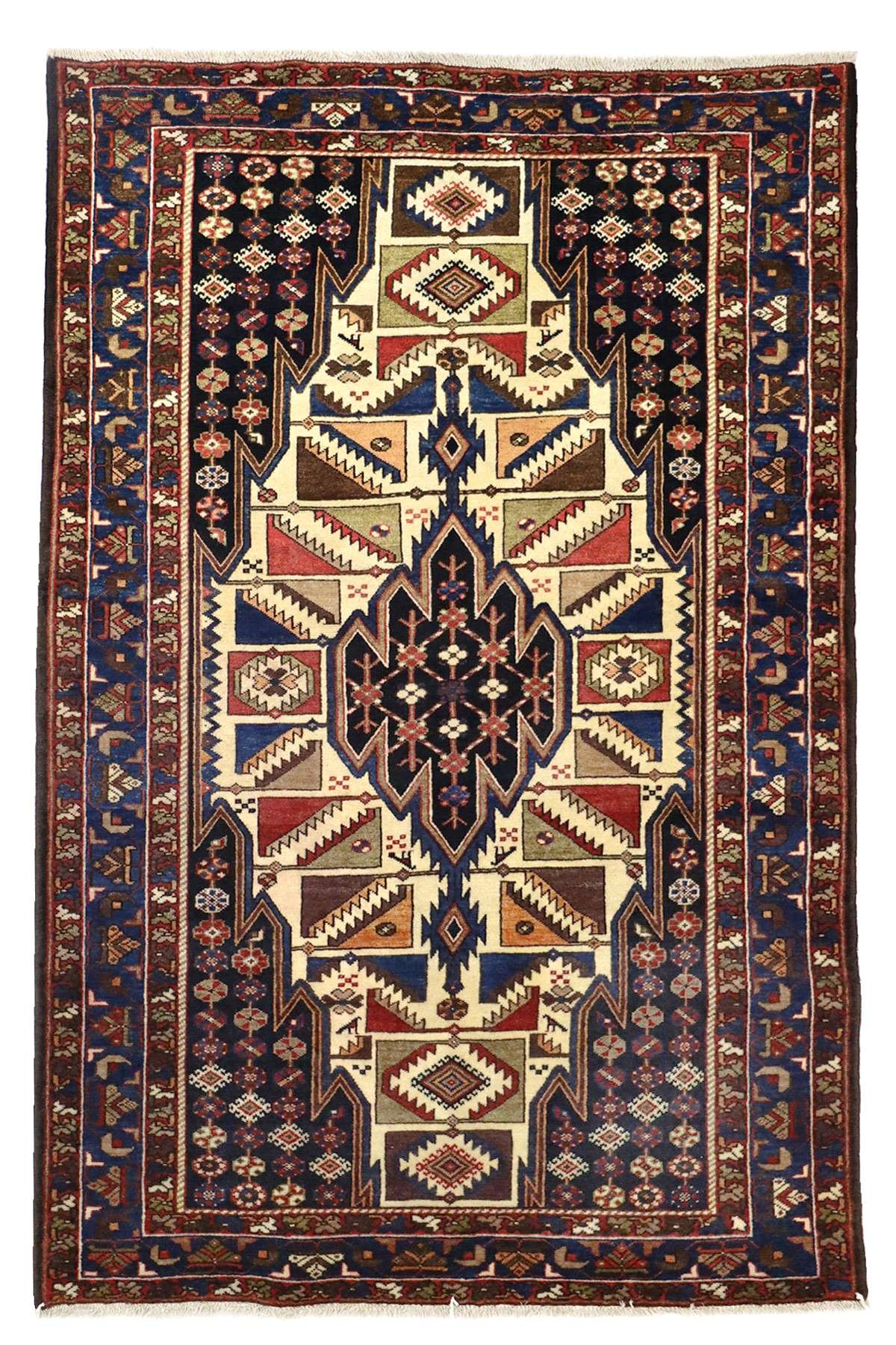 Persian Handwoven Mazleghan Rug - 2 x 1.35 m