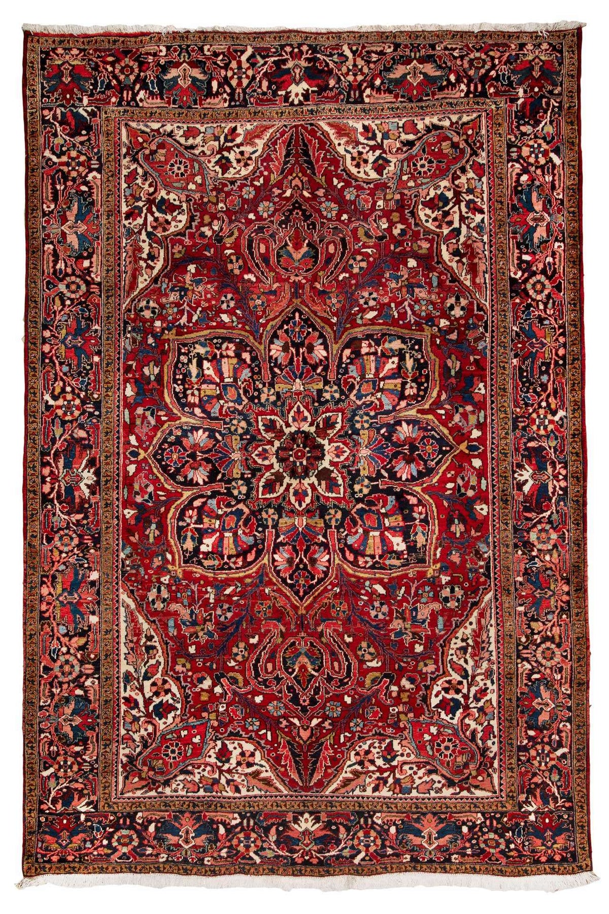 Thick Pile Vintage Heriz Rug - 3.4×2.5 m