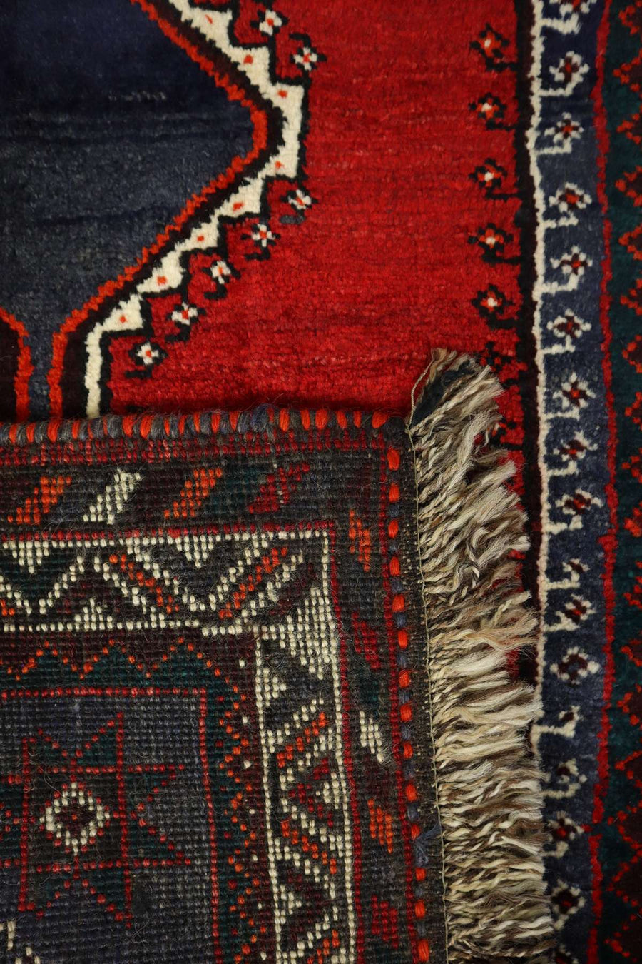 Persian Shiraz Hallway Runner - Traditional Nomadic Design - 3 x 0.8 m