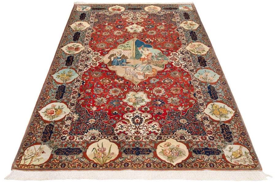 Antique Tabriz - Unique Pictorial Rug