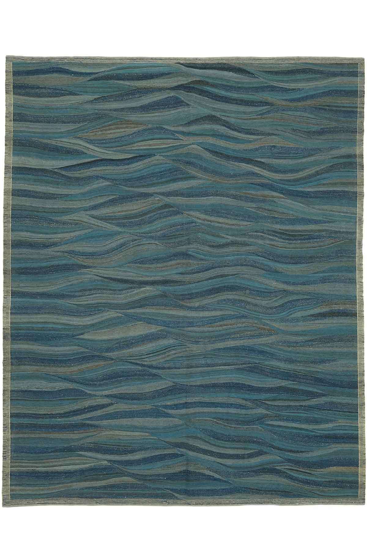 Minimalist Kilim Rug Khazar - 2.4 x 3.01 m