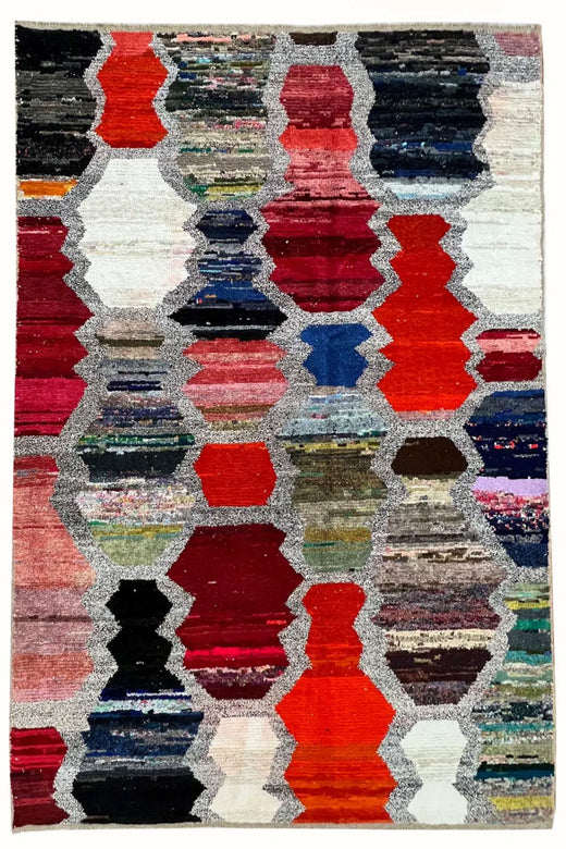 Contemporary Turkish Rug - Cotton and Hemp Rug - 3 x 2.06 m