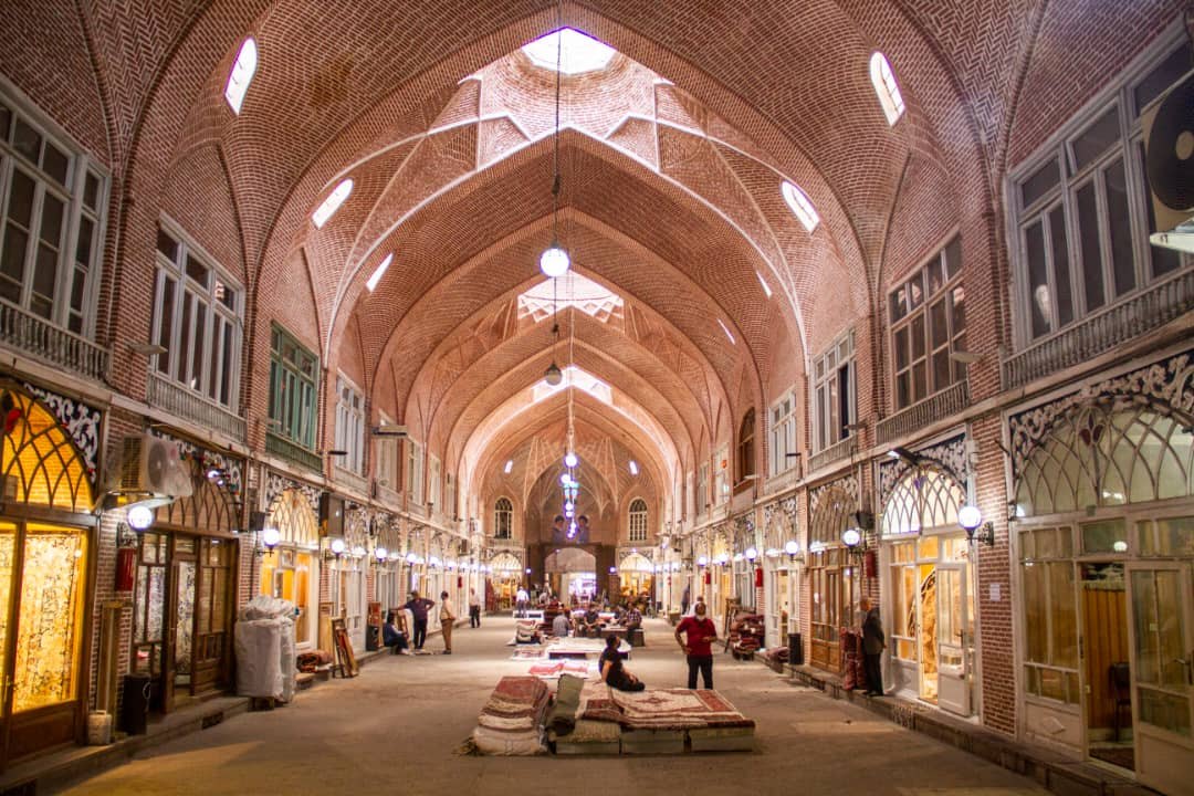 Historic Tabriz Bazaar, part of GHAALI's Persian rug heritage